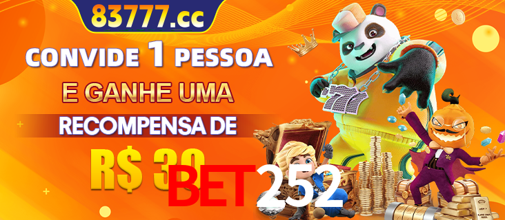 Banner institucional da BET252 sobre parceria de marcas e criação de uma marca de excelência, apresentando os mascotes de jogos populares como o Fortune Tiger.